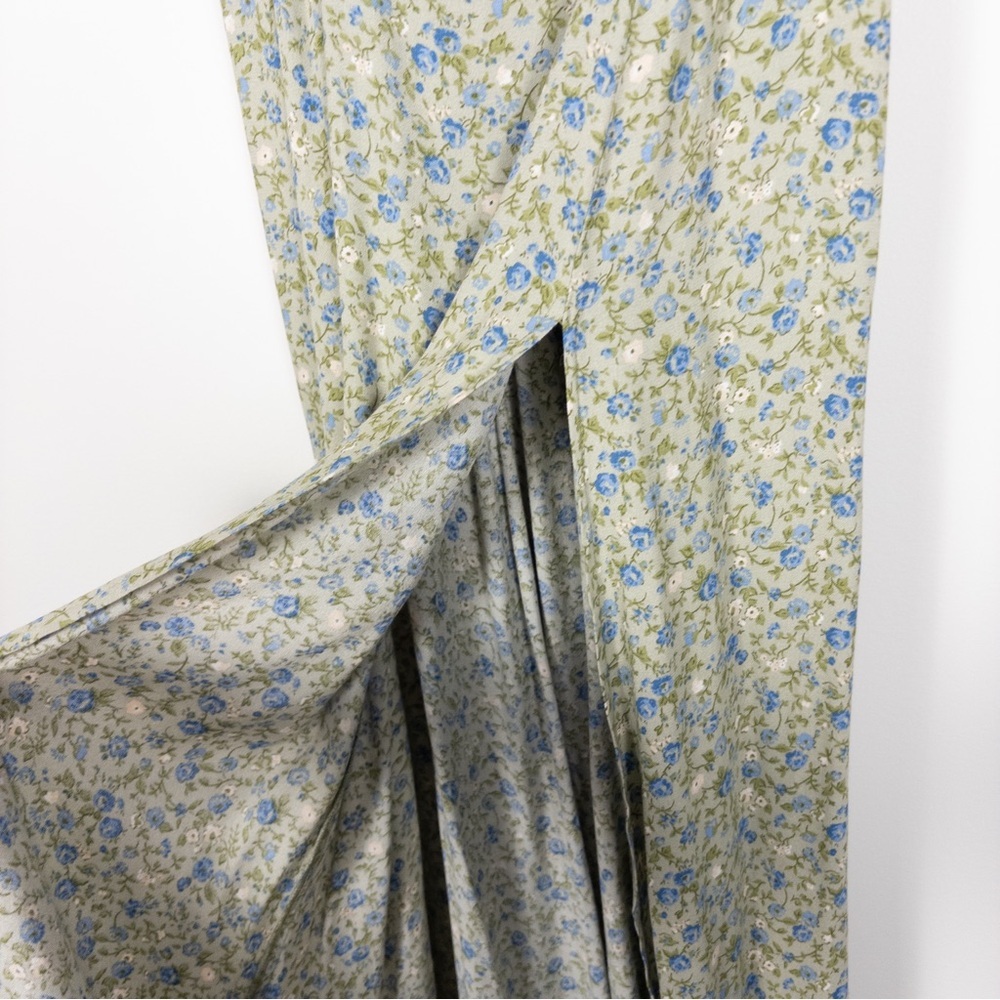 Reformation Sienne Green Floral Midi Dress - Picture 5 of 11